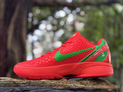 Nike Kobe 6 Basketball Shoes in Red and Green