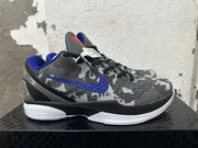 Nike Kobe 6 Protro Basketball Shoes, Gray Camo and Blue
