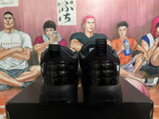 Jordan Black Warrior Basketball Sneakers, Black