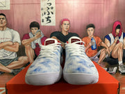 Nike Basketball Sneakers in White, Blue and Red