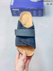 Birkenstock Suede Buckle Sandal Dark Blue 2607JXD295A15