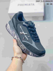 Premiata Lander Trainers Black and Gray 712800TIT