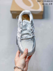 ASICS Hypersync Silver Low-Profile Retro Sneakers