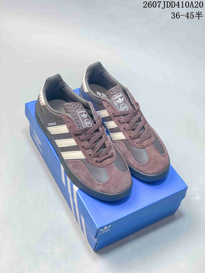 Adidas Gazelle Sneakers Brown Cream Black 2607JDD410A20