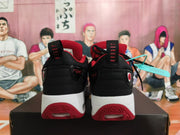 Jordan Black and Red Basketball Sneakers