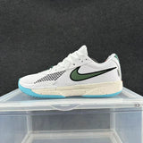 Nike Zoom GT Cut 1 White and Green Basketball Shoes