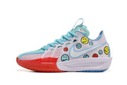 Nike GT Cut 3 Basketball Shoes Aqua Red Smiley