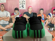 Black and Green Basketball Sneakers