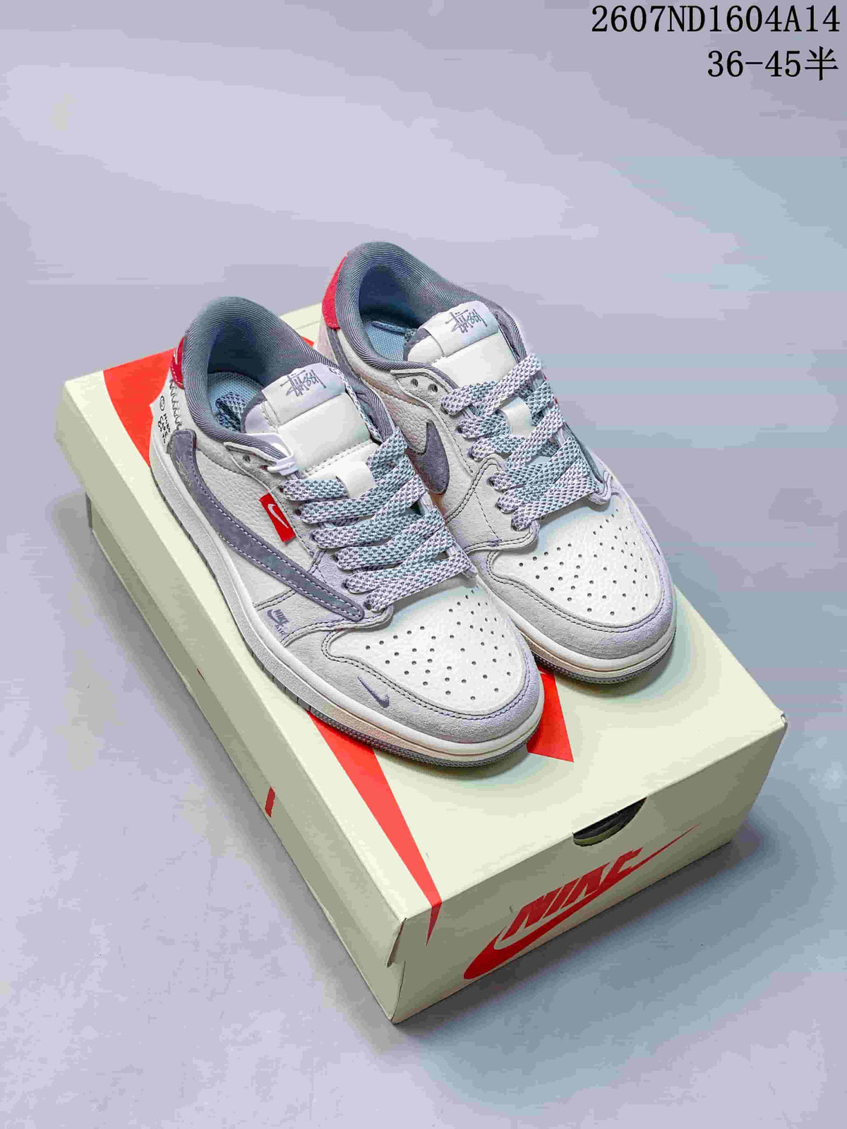 Nike SB Dunk Low Gray and Off-White Sneakers 2607ND1604A14