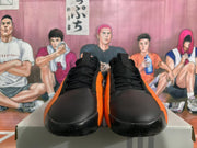 Black and Orange Basketball Sneakers