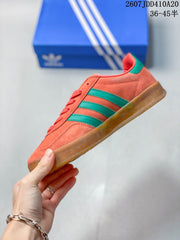 adidas Gazelle Sneakers Coral Green Gum Sole