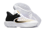 Nike Zoom Freak 5 Basketball Shoes White Black Gold