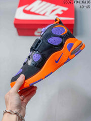 Nike Air Basketball Sneakers Black Purple Orange 2607JVD416A16