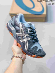 ASICS GEL-Resolution 5 Tennis Shoes Gray Black Orange