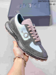 Dior Squash Suede Sneakers Gray White Pink 2607HXD1822A12