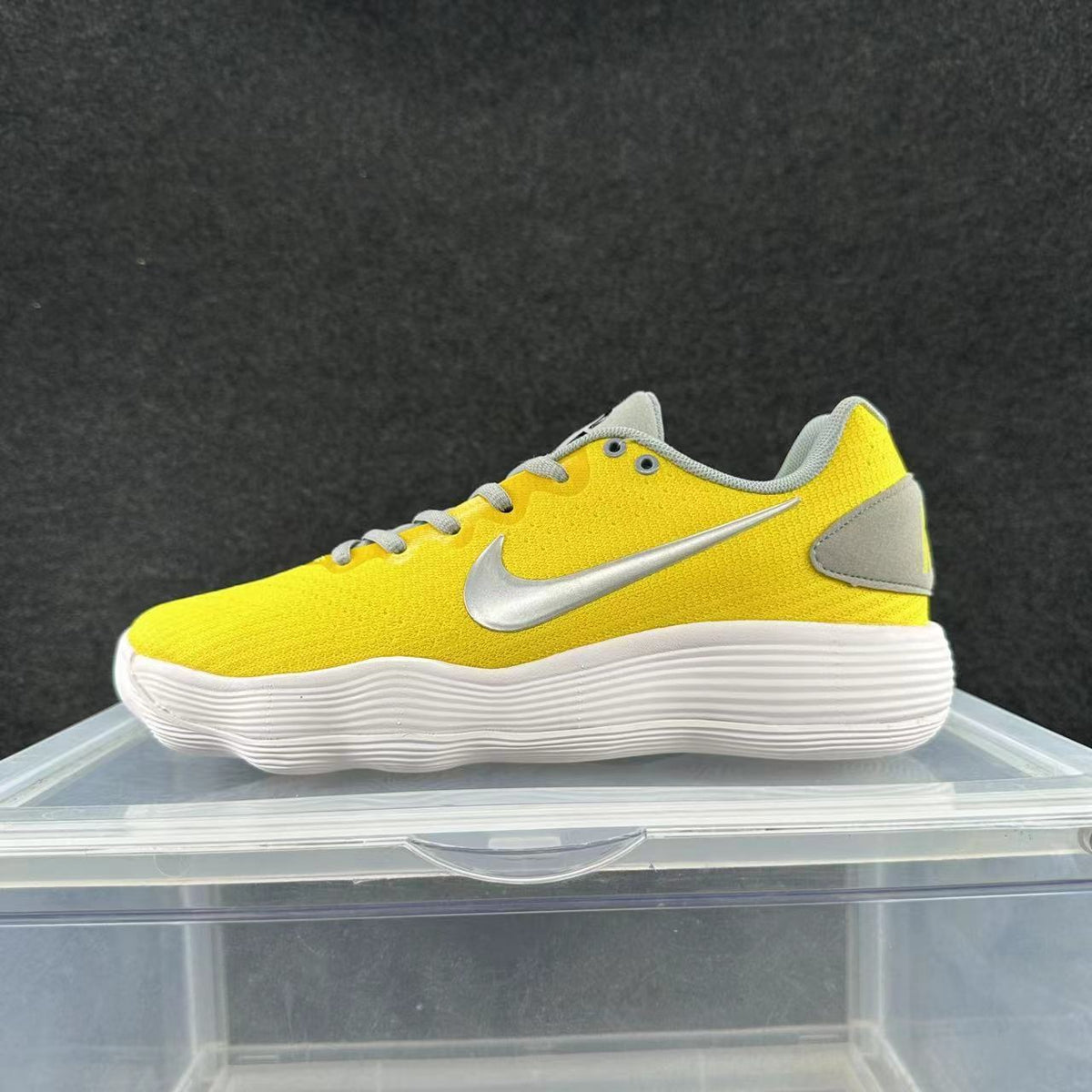 Nike Yellow and Gray Low-Top Sneakers