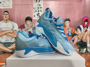 Basketball Sneakers in Sky Blue, White and Blue