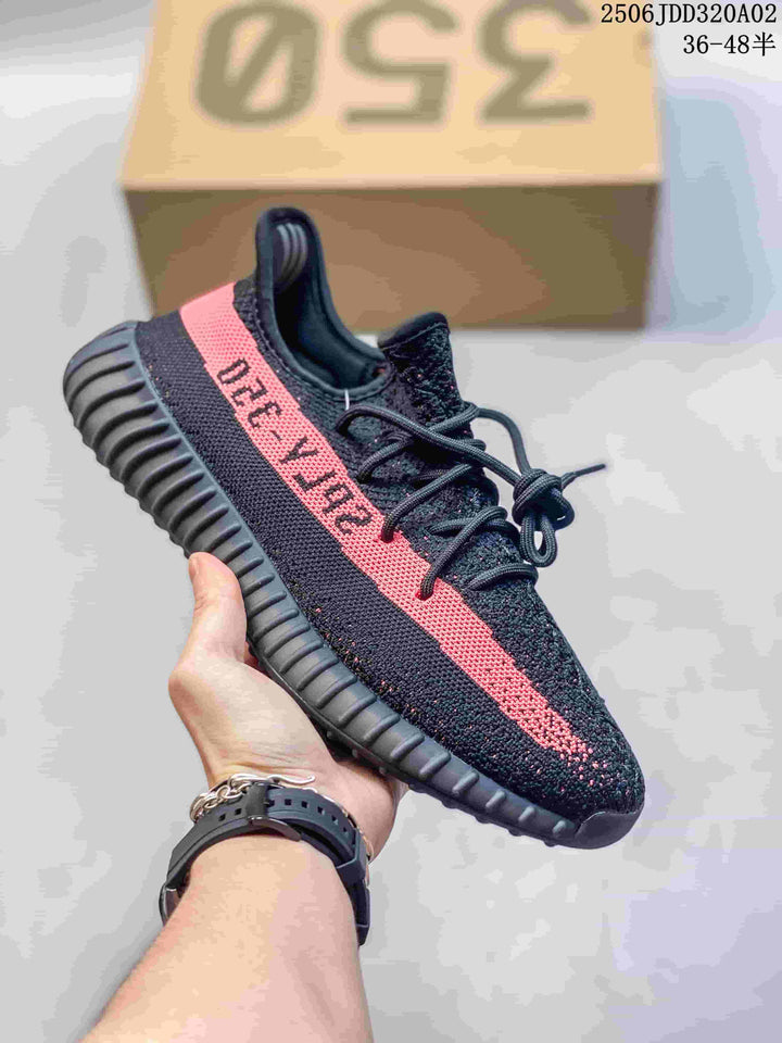Adidas Yeezy Knit Sneakers with Ribbed Sole