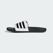 Men's Adidas Adilette Comfort Slides - White/Black