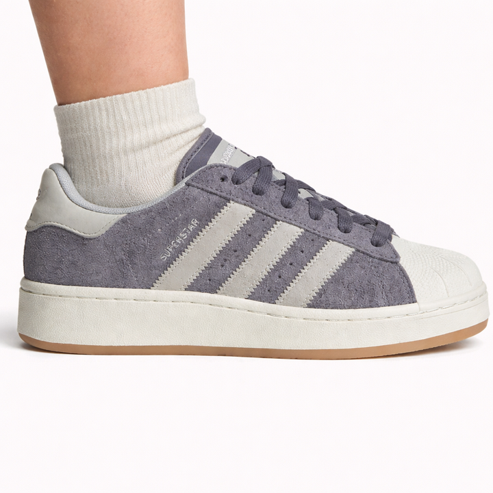 Adidas Original Women's Grey Superstar XLG Sneakers, IG2125 (No Box)