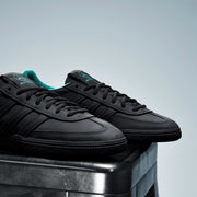 Men's Adidas Handball Spezial Mercedes - Core Black / Core Black / Semi Mint Rush