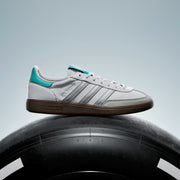 Men's Adidas Handball Spezial Mercedes - Cloud White / Silver Metallic
