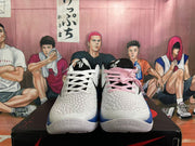 Nike Black White Blue Basketball Sneakers