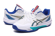 ASICS Gel-Resolution Tennis Shoes White Blue Turquoise