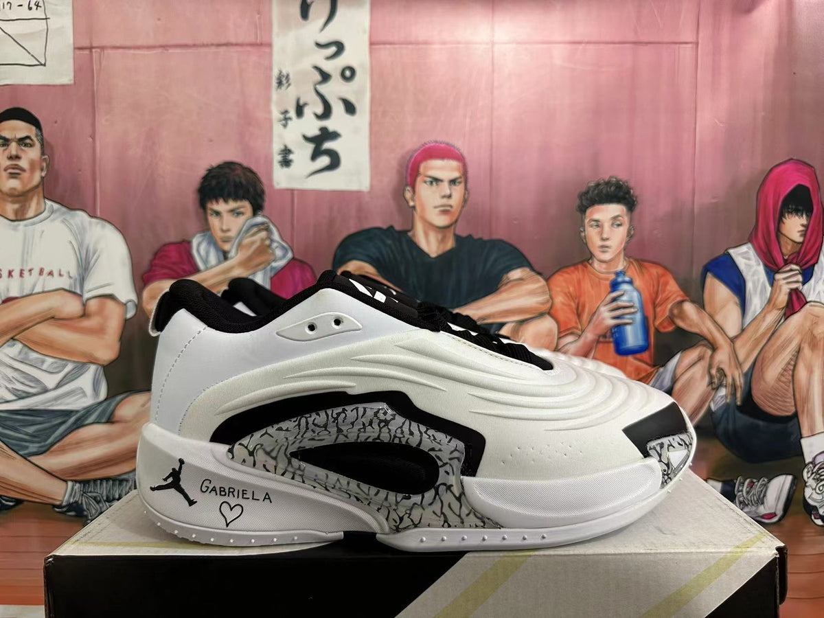 Jordan Luka 1 White Cement Basketball Shoes