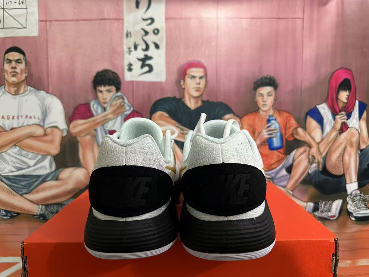 Nike Basketball Shoes White Black Gold