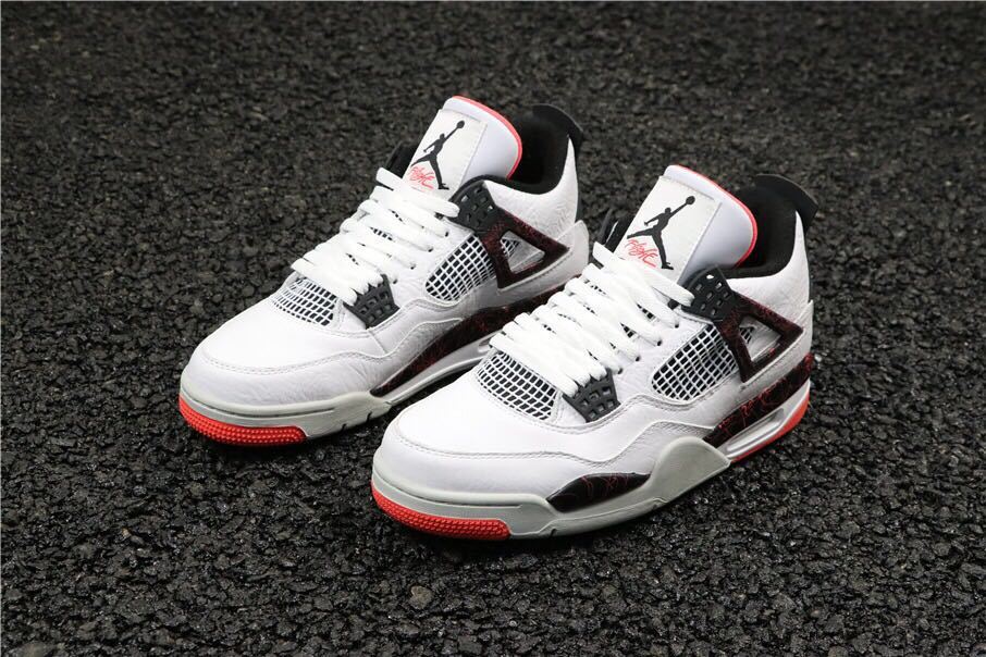Jordan Air Jordan 4 Pale Citron Sneakers White Black Red