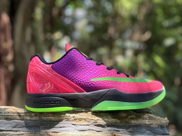 Nike Kobe 6 Basketball Shoes in Pink, Purple and Volt Green