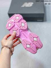 New Balance 9060 Pink Suede and Mesh Sneakers