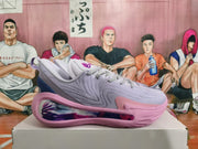 Pink and Lavender Basketball Sneakers