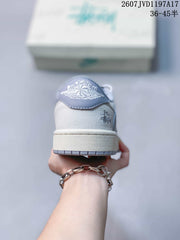Jordan Air Jordan Low White Grey Sneakers 2607JVD1197A17