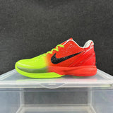 Nike Kobe 6 Green and Red Low-Top Basketball Shoes