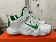 Nike White and Green Basketball Shoes