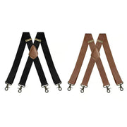 💼 Comfortable 4‑Clip Work Suspenders for Men