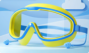 Anti-Fog Swimming Goggles for Kids with Nose Clip & Ear Plugs