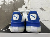 Puma Clyde White and Blue Sneakers
