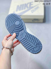 Louis Vuitton x Nike Dunk Low White Blue Sneakers