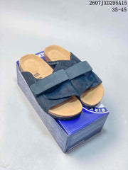 Birkenstock Suede Buckle Sandal Dark Blue 2607JXD295A15