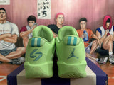 Jordan Luka 1 Basketball Shoes in Green, Pink and Purple
