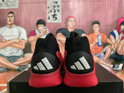 Adidas Basketball Shoes, Black and Red High-Top