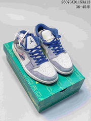 Nike SB Dunk Low Anniversary Custom Grey Blue Sneakers QL1988