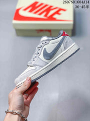 Nike SB Dunk Low Gray and Off-White Sneakers 2607ND1604A14