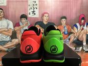 Nike Zoom Basketball Shoes in Red and Green