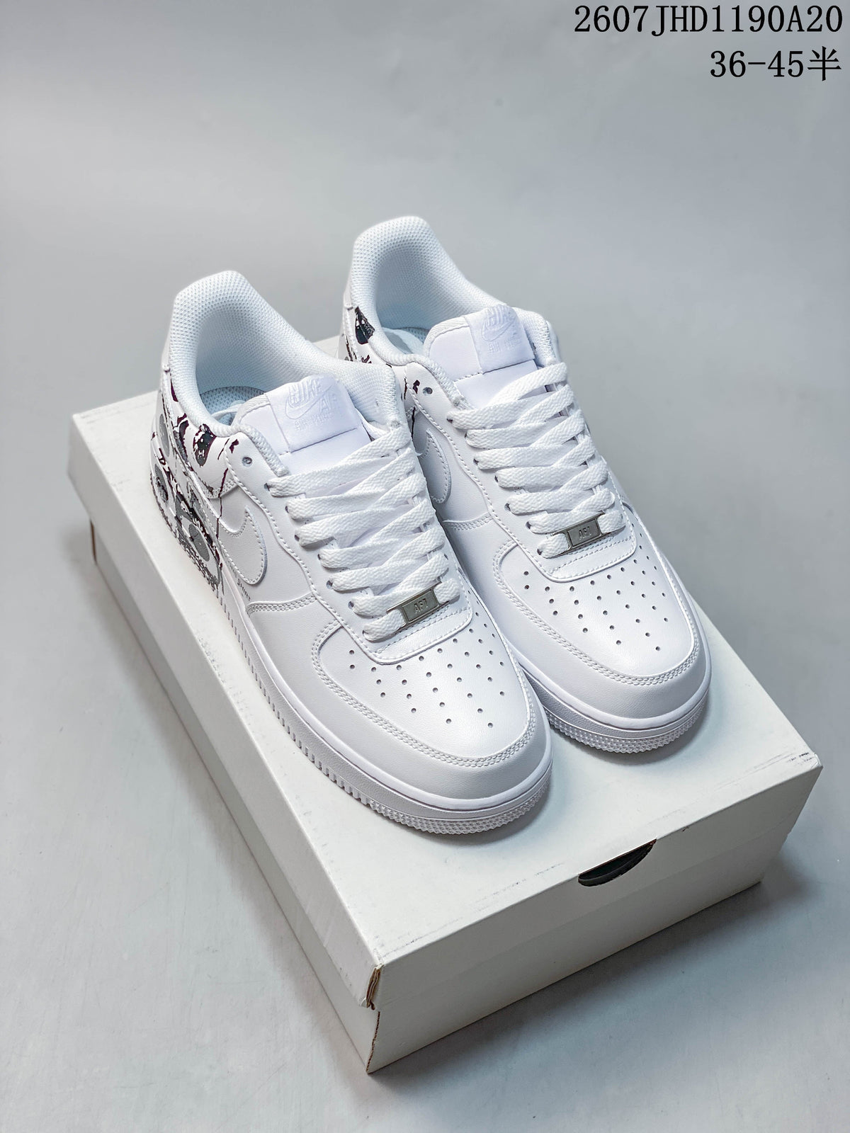 Nike Air Force 1 '07 Low White Graphic Sneakers 2607 JHD1190A20