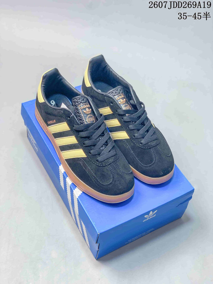 Adidas Originals Gazelle Black Gold Sneakers JI1371