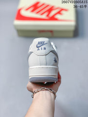 Nike Air Force 1 Grey White Patterned Sneakers 2607VD1605A15